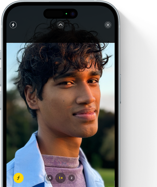 iPhone 15 showing potrait picture mode