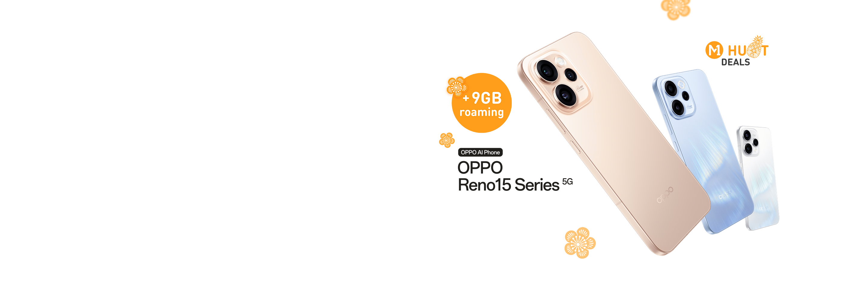 the latest OPPO Reno15 from \$0 upfront, with your Perks+ voucher