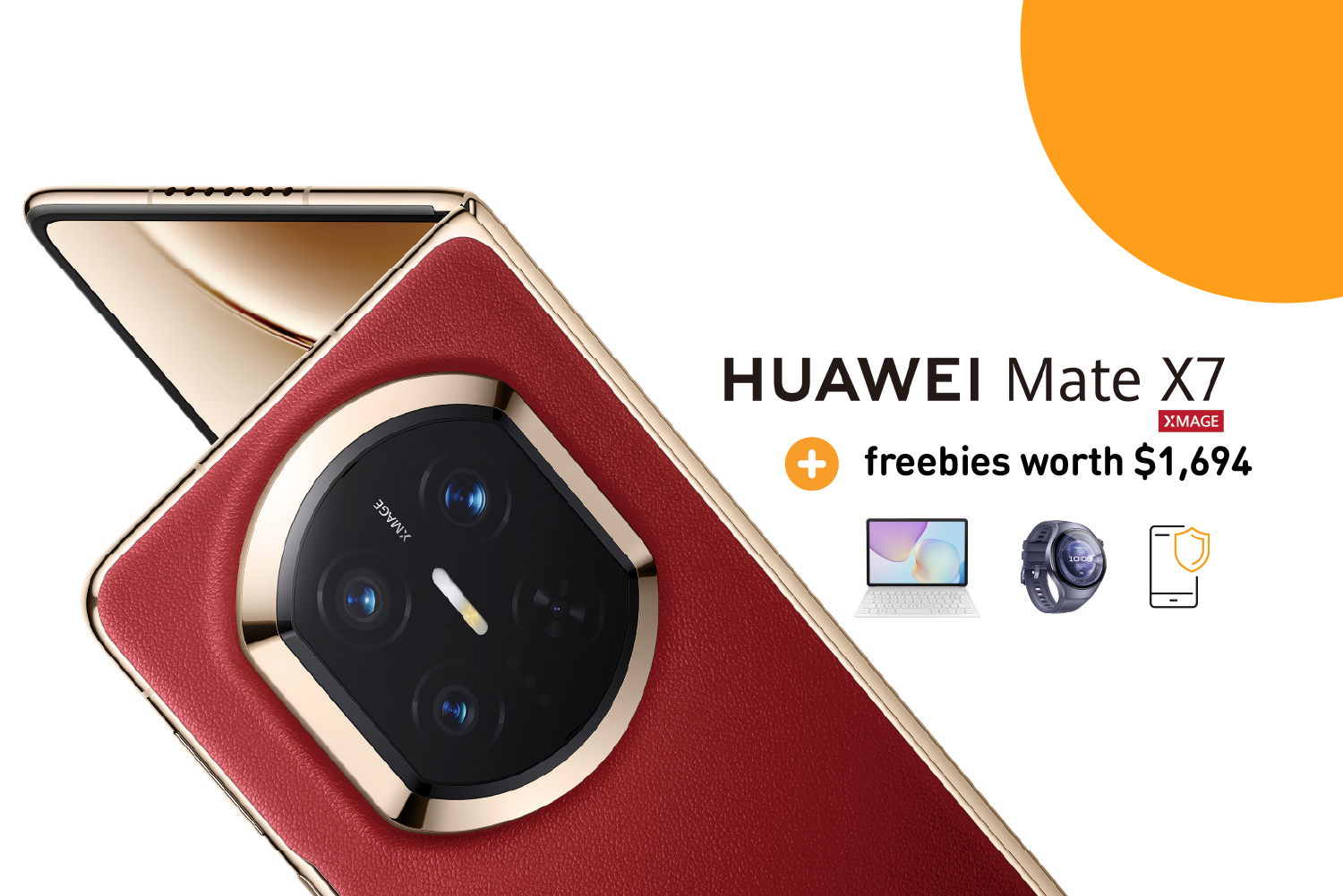 unfold the moment with Huawei Mate X7