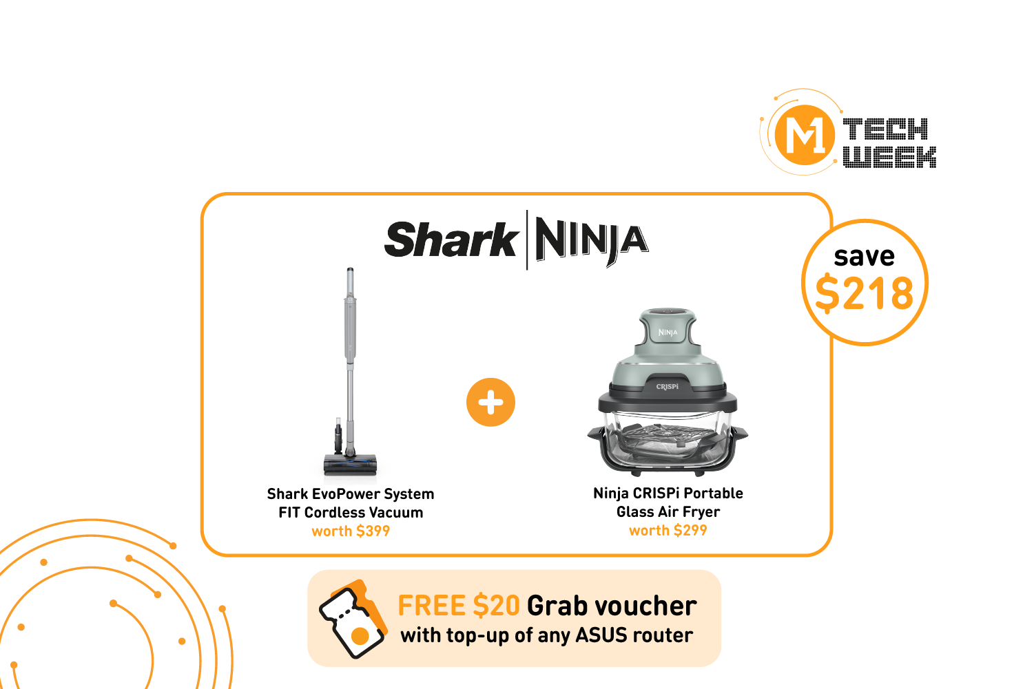 exclusive SharkNinja bundle at only $20/mth​