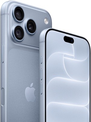 iPhone 18 Pro, glacier, front and back view showing Ceramic Shield, triple camera system