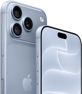 iPhone 18 Pro, glacier, front and back view showing Ceramic Shield, triple camera system