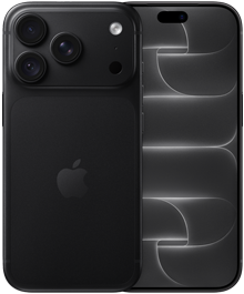 iPhone 18 Pro, back exterior, black colour, Pro Fusion camera system at top, Apple logo in centre, front exterior, all-screen design